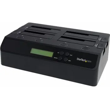 Interní pevný disk StarTech.com 4 Bay USB 3.0/ eSATA Hard Drive Duplicator Dock for 2.5" & 3.5" SATA/ IDE SSD HDD - Standalone 1:3 Copier Docking Station (SATDOCK4U3RE) - Duplikátor pevného disku - 4 zásuvky (SATA-300)