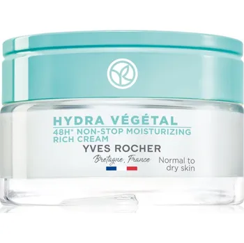 Pleťový krém Yves Rocher Hydra Végétal Rich Cream 48h hydratační péče na den a noc 50 ml