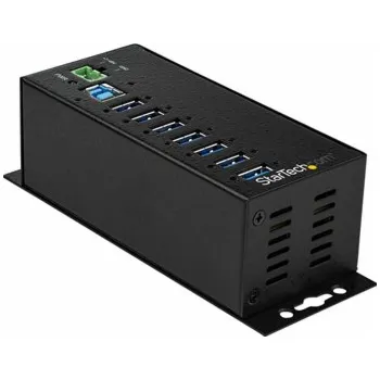 USB hub StarTech.com 7 Port USB Hub with Power Adapter, Surge Protection, Metal Industrial USB 3.0 Data Transfer Hub, Din Rail, Wall or Desk Mountable, High Speed USB 3.1/USB 3.2 Gen 1 5Gbps Hub - Windows/mac