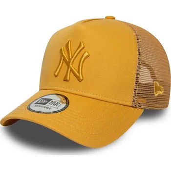 Kšiltovka Pánská kšiltovka New Era 9FORTY AF TRUCKER MLB LEAGUE ESSENTIAL NEW YORK YANKEES žlutá 60667400