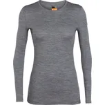 Dámské triko Icebreaker W's 200 Oasis LS Crewe Velikost: L / Barva: šedá