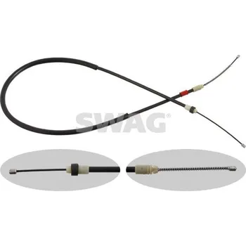 Lanko parkovací brzdy Tažné lanko, parkovací brzda SWAG 62 92 9363