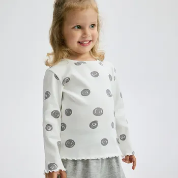 Reserved - Tričko z žebrovaného úpletu - krémová - 418FT-01X - 418FT-01X-116