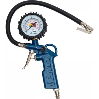 Příslušenství ke kompresoru Pistole na huštění s manometrem délka hadice 400 mm, max.tlak 12 bar pneuhustič - XT10615
