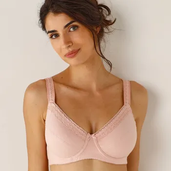 Podprsenka Sada 2 zmenšujících podprsenek s kosticemi šedorůžová+slonová kost 100D