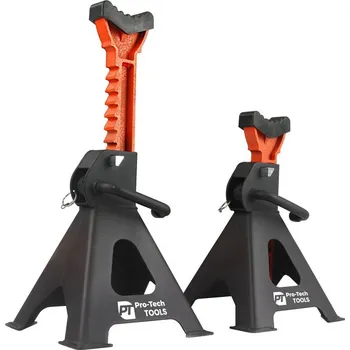 Hever Pro-Tech TOOLS Podstavce pod auto hřebenové se zabezpečením + guma 3t 2ks 40799 JS03C-1