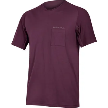 cyklistický dres Triko ENDURA GV500 Foyle T Aubergine - XXL