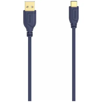 Počítačové příslušenství Hama 00200635 Flexi-Slim kabel USB-C 0,75 m modré hloubky