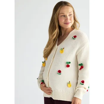 Dámský svetr Reserved - Kardigan s ozdobnou aplikací - vícebarevná - 832HD-MLC - 832HD-MLC-L