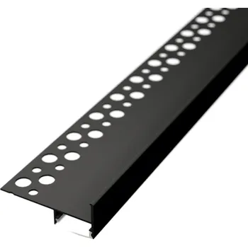 LED lišta Schodišťový profil lišta pro LED pásky SCH2 černý - profil lišta + Nacvakávací čirý difuzor 2m - LED Solution - LP407B_LP-UNICOV1-TRA - LP407B_LP-UNICOV1-TRA