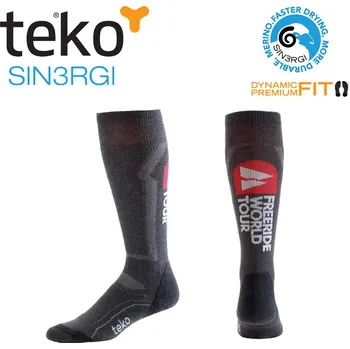 Pánské ponožky Teko 2711 M3RINO.XC ultralight FWT Ski Pro black lyžařské ponožky Velikost: 34-37