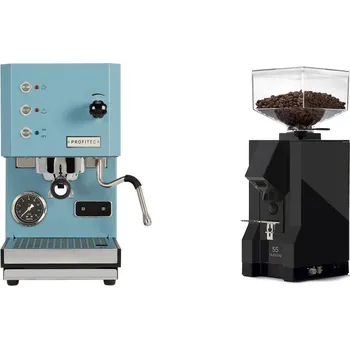 Kávovar Profitec GO, blue + Eureka Mignon Silenzio 55, BL black