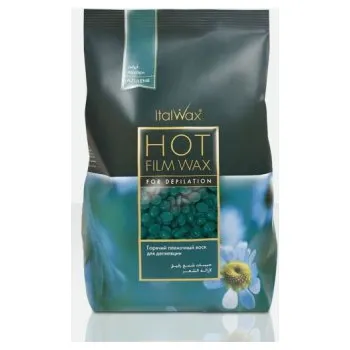 Přípravek na depilaci a epilaci Italwax Filmwax - zrnka vosku 1 kg azulenový