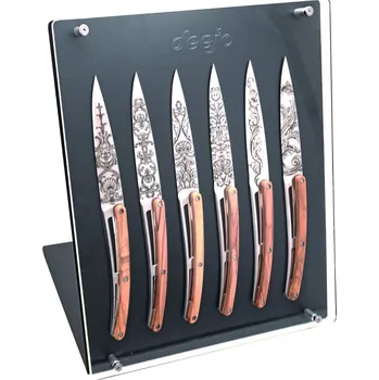 Stojan na nože Kovový stojan Deejo DEE456 na 6 stolních nožů