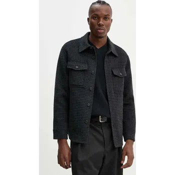 Dámská casual bunda Vlněná košilová bunda Theory O0871406 černá 99X, vel. S