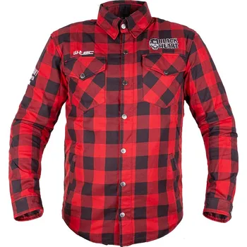 Pánská košile WTEC BLACK HEART Moto košile W-TEC Black Heart Rattlesneak Barva: Červená, Velikost: 5XL