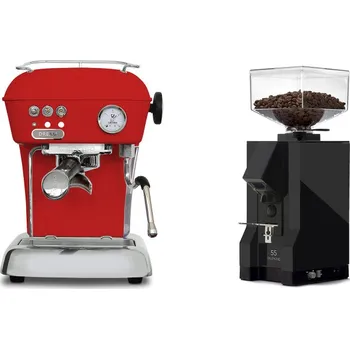 Kávovar Ascaso Dream ONE, Love Red + Eureka Mignon Silenzio 55, BL black