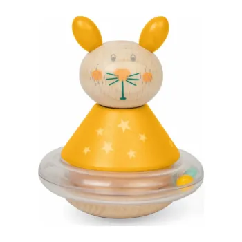 Dřevěná hračka Bigjigs Toys Panáček vstáváček Zajíček