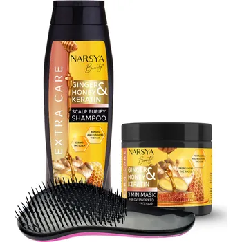 Kosmetická sada Arsy Cosmetics SET "Čistá pokožka hlavy" zázvor, med, keratin