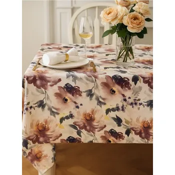 ubrus Sinsay - Ubrus s květinovým vzorem - mahaghonová - 585HN-93X - 585HN-93X-ONE