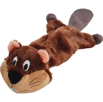 Hračka pro psa Nobby plyšová hračka pro psy bez výplně Bobr 45 cm