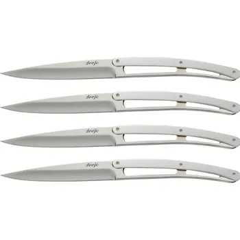 Kuchyňský nůž Deejo 4AM001 sada 4 příborových nožů Table,vysoký lesk,chrom