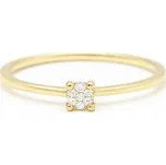 Zlatý 585/1000 prsten s briliantem 0195 0,071ct