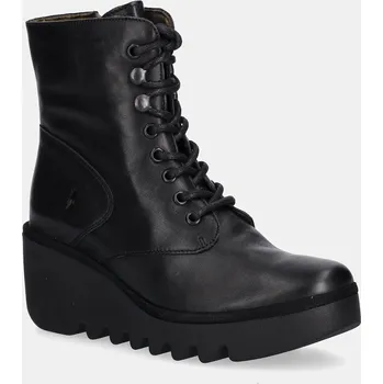 Dámské polobotky Kožené workery Fly London BIRR534FLY P501534000 černá 99X, EUR 41