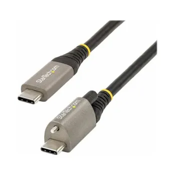 Datový kabel StarTech.com 20in 50cm Top Screw Locking USB C Cable 10Gbps, USB 3.1/3.2 Gen 2 Type-C Cable, 100W (5A) Power Delivery Charging, DP Alt Mode, Single Screw Lock, USB-C to C Cord - Thunderbolt 3 Compatib