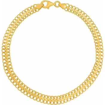 Náramek Zlatý náramek Fortis ze žlutého zlata - 5 mm varianta 19 cm FNN1003BGY-19 cm