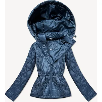 Světle modrá lehká dámská bunda s kapucí Minority (B25-510-30) odstíny modré M (38)