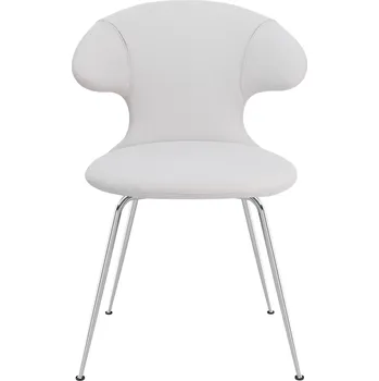 Jídelní židle Umage, Židle Time Flies na chromových nožkách světle šedá - Formadore