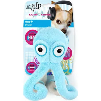Hračka pro psa AFP plyš Ultrasonic chobotnice s ultrazvukovým pískátkem 21 cm