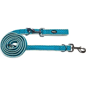 Vodítko pro psa Nobby přepínací vodítko MESH AIR světle modrá L-XL 200cm