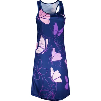 Dámské šaty Dámské funkční šaty premium ALTISPORT VOJ/ALW086SAT01 TMAVĚ MODRÁ/FIALOVÁ XXL