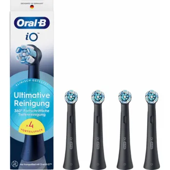 Masážní přístroj Oral-B iO Aufsteckbürsten Ultimative Reinigung Black 4er
