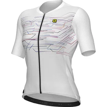 Dámské cyklistické tretry Dres dámský ALÉ PR-E MEGABYTE white - S