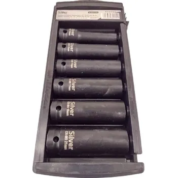 Gola sada Sada dlouhých rázových nástrčných klíčů 10-21mm 1/2" 6ks Silver S11664