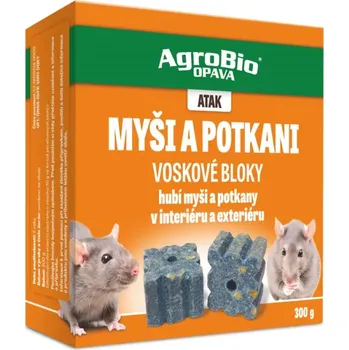 Pesticid ATAK Myši a potkani - voskové bloky
