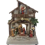 Dekorace betlém s LED osvětlením, hudbou X7411 - 21 × 12.5 × 28 cm