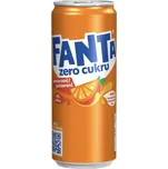 Fanta Zero cukru pomeranč 330ml