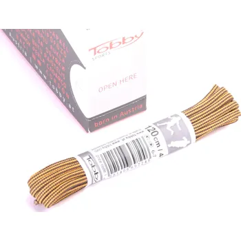 Tkaničky do bot Tkaničky kulaté Tobby 0242-73 brown-gold multipack Velikost: 200 cm