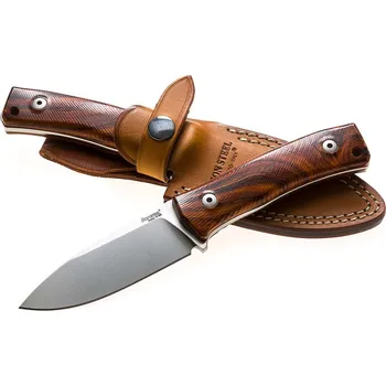 Multifunkční nůž Dýka LionSteel M4 ST čepel ocel M390,rukojeť dřevo santos,pouzdro