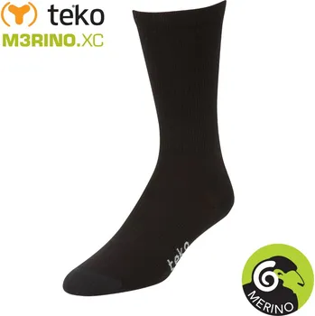 Pánské ponožky Teko 3601 M3RINO.XC Liner DeLuxe black merino ponožky Velikost: 42-45