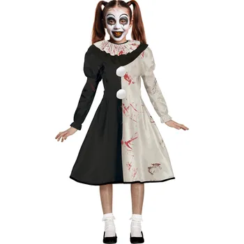 Karnevalový kostým Guirca Dětský dívčí kostým - Klaun Art Velikost - děti: 7 - 9 let