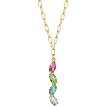 Řetízek Stříbrný zlacený řetízek s přívěskem Victoria Cruz A3760-MDG