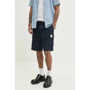 Bavlněné šortky Red Bull Racing x Pepe Jeans CARGO SHORT RM800003 námořnická modř 59X, vel. 32