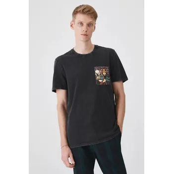 Pánské tričko Bavlněné tričko Medicine šedá barva, s potiskem RS25.TSM258 GRX, vel. M