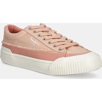 Dámské tenisky Tenisky Pepe Jeans BEN FRESH W oranžová barva, PLS31589 20X, EUR 40