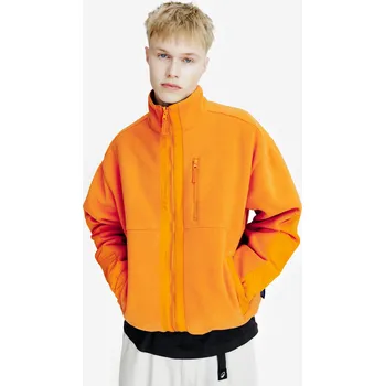 Pánská mikina DECATHLON Pánská fleecová oboustranná mikina Lifetech XL ORANŽOVÁ